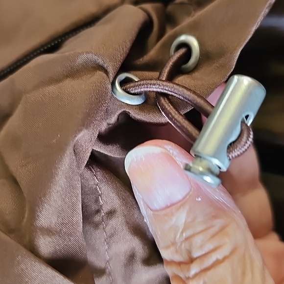 Danskin Now Brown Wind Breaker Womens Jacket W/hood.small 4-6 - Picture 13 of 14